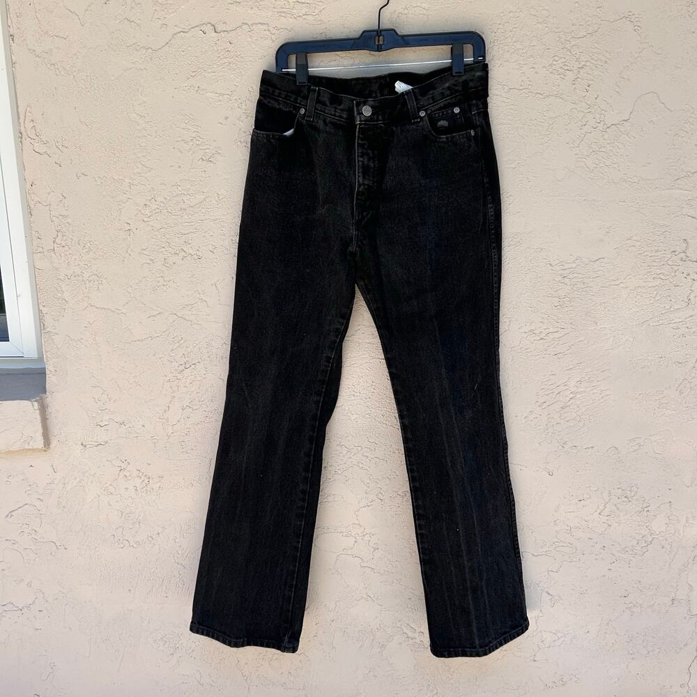 Harley-Davidson Vintage Black Denim Bootcut Jeans Size 12R